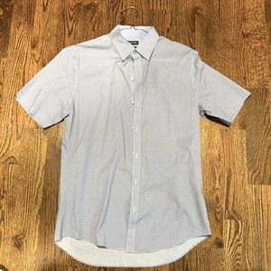 Men’s Zachary Prell short sleeve button down blue medium